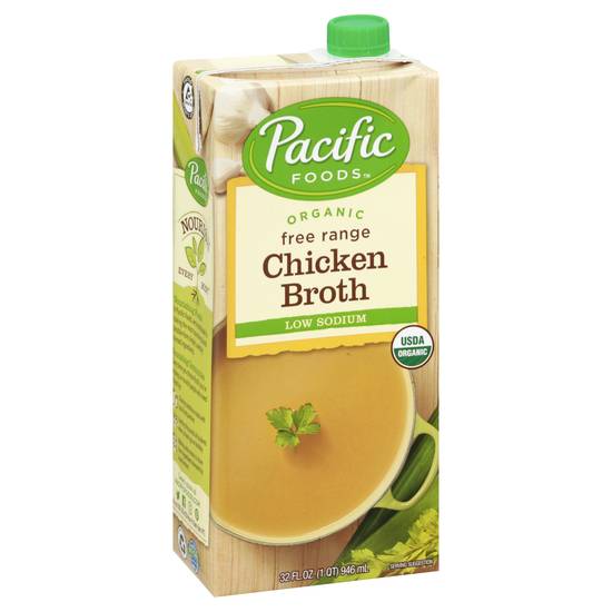 Pacific Foods Organic Low Sodium Free Range Chicken Broth