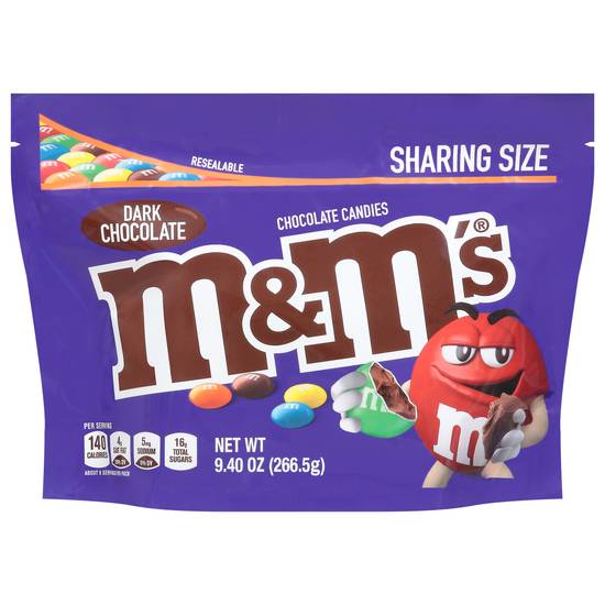 M&M's Dark Chocolate Chocolate Candies Sharing Size