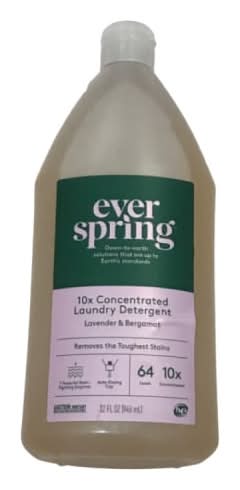 Everspring Ultra Concentrated Laundry Detergent, Lavender & Bergamot (32 fl oz)
