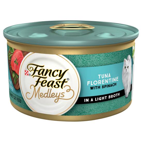 Fancy Feast Purina Medleys Tuna Florentine With Garden Greens in a Delicate Sauce Wet Gourmet Cat Food