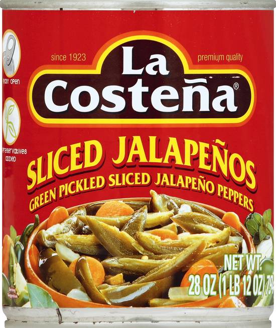 La Costeña Sliced Jalapenos Green Pickled Sliced Jalapeno Peppers