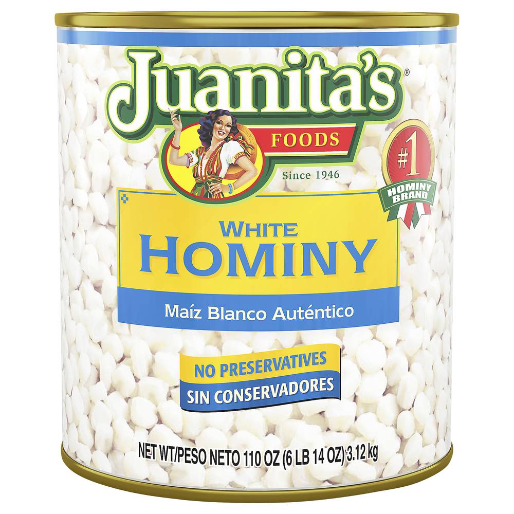 Juanita's Foods White Hominy (6.55 lbs)