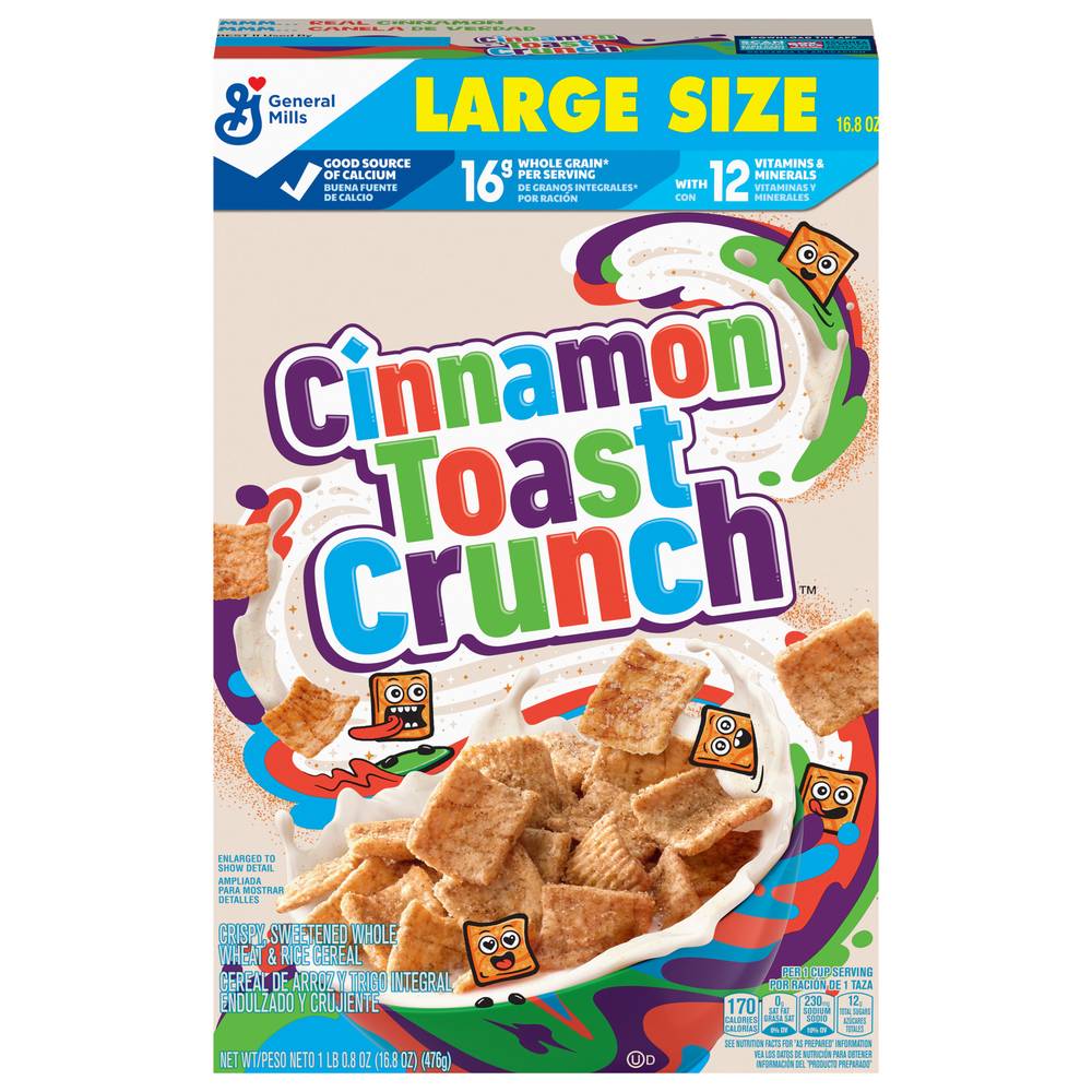 Cinnamon Toast Crunch Cereal With Whole Grain