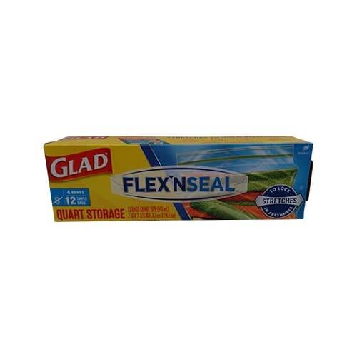Glad Flex'n Seal 1 Qt Storage Bag (12 ct)