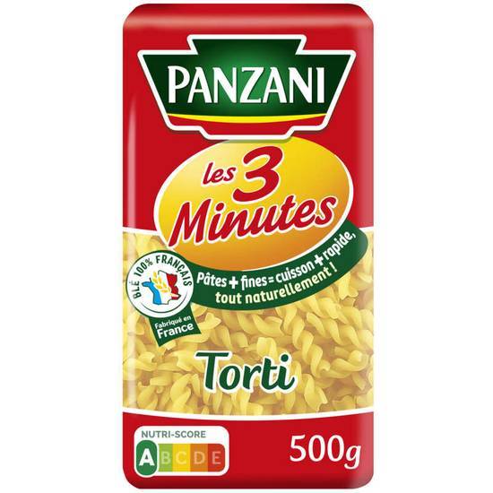 Panzani Pâtes - Les 3 minutes - Torti  500g
