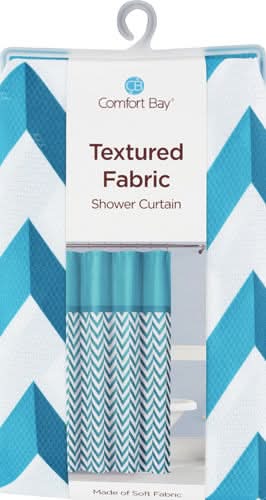 Comfort Bay Printed Fabric Shower Curtain