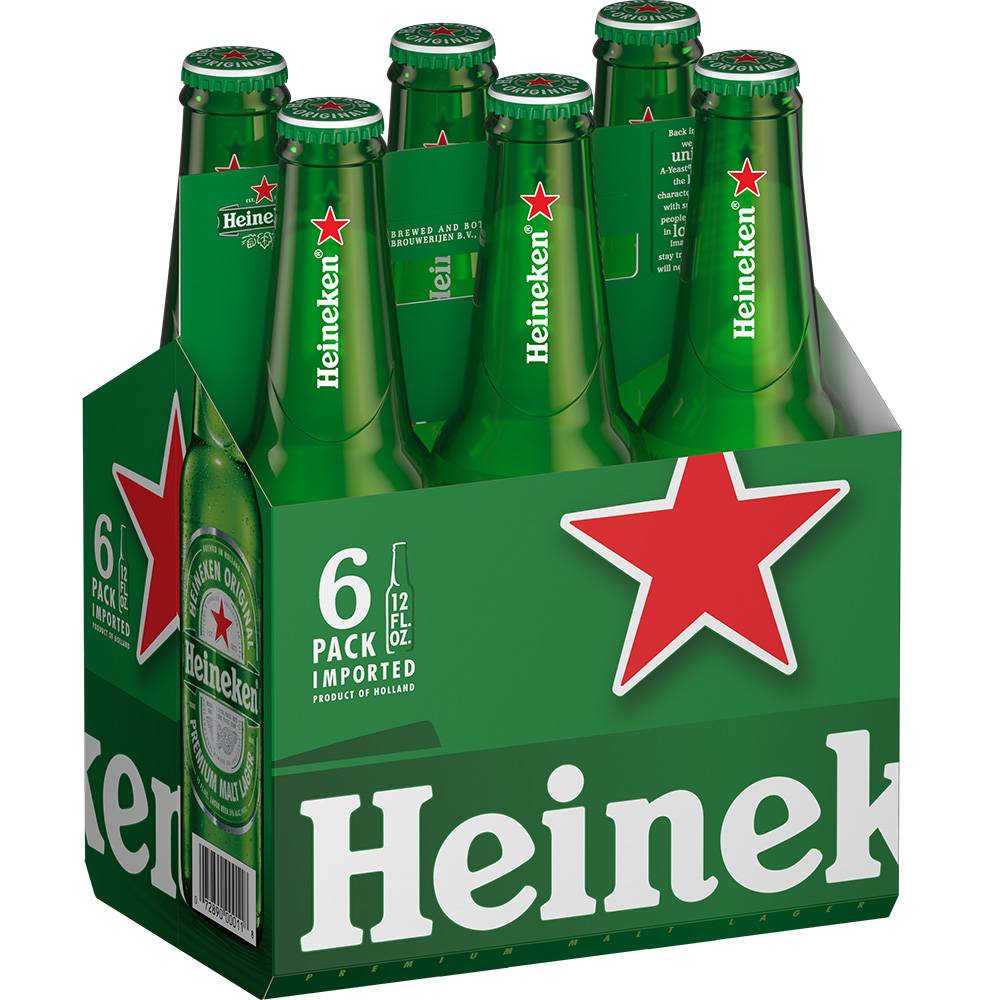 Heineken Lager Beer (6 x 12 fl oz)