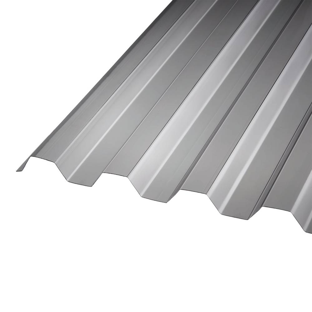 AmeriLux International CoverLite 2.16-ft x 12-ft Corrugated Smoke Polycarbonate Plastic Roof Panel | 2814322L