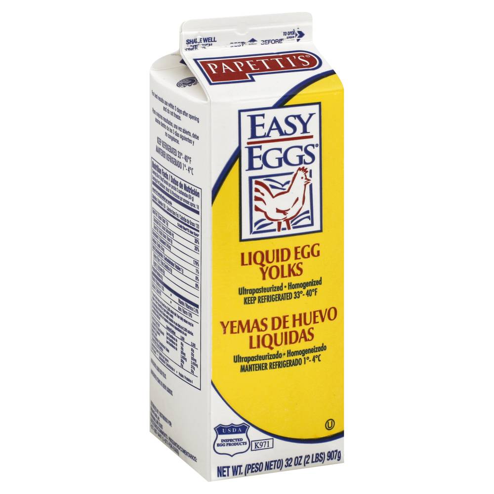 Papetti's Easy Eggs Liquid Egg Yolks (32 oz)