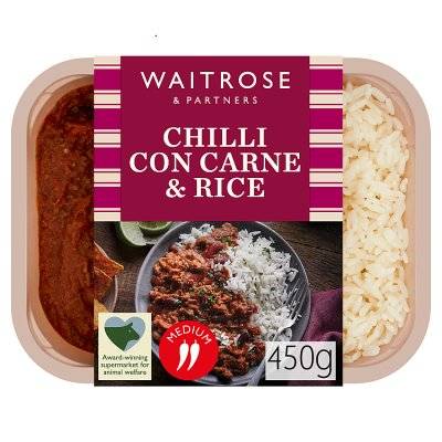 Waitrose & Partners Chilli Con Carne & Rice