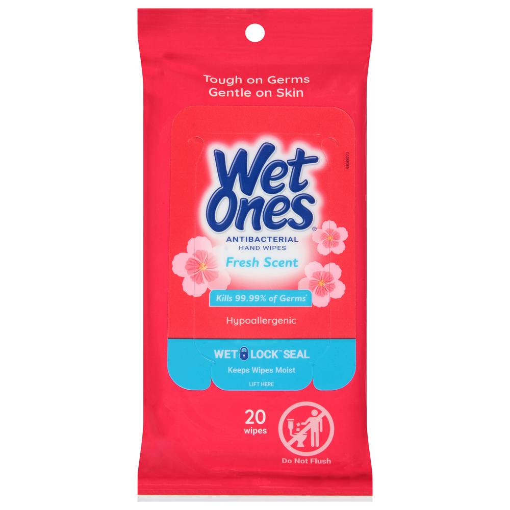 Wet Ones Antibacterial Fresh Scent Hand Wipes