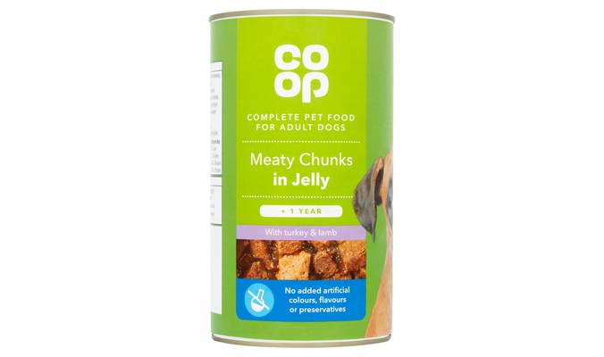 Co Op Meaty Chunks in Jelly with Turkey and Lamb + 1 Year 1.2kg
