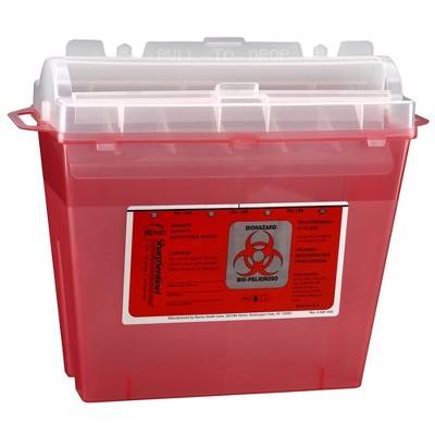 Bemis Sentinel Sharps Container 1.25 gal. Horizontal Entry