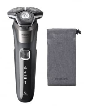 Afeitadora Eléctrica Philips Series 5000 S5887/10, Uso Seco y Húmedo, 3 Cabezas, Cuchillas Steel Precisión Dobles