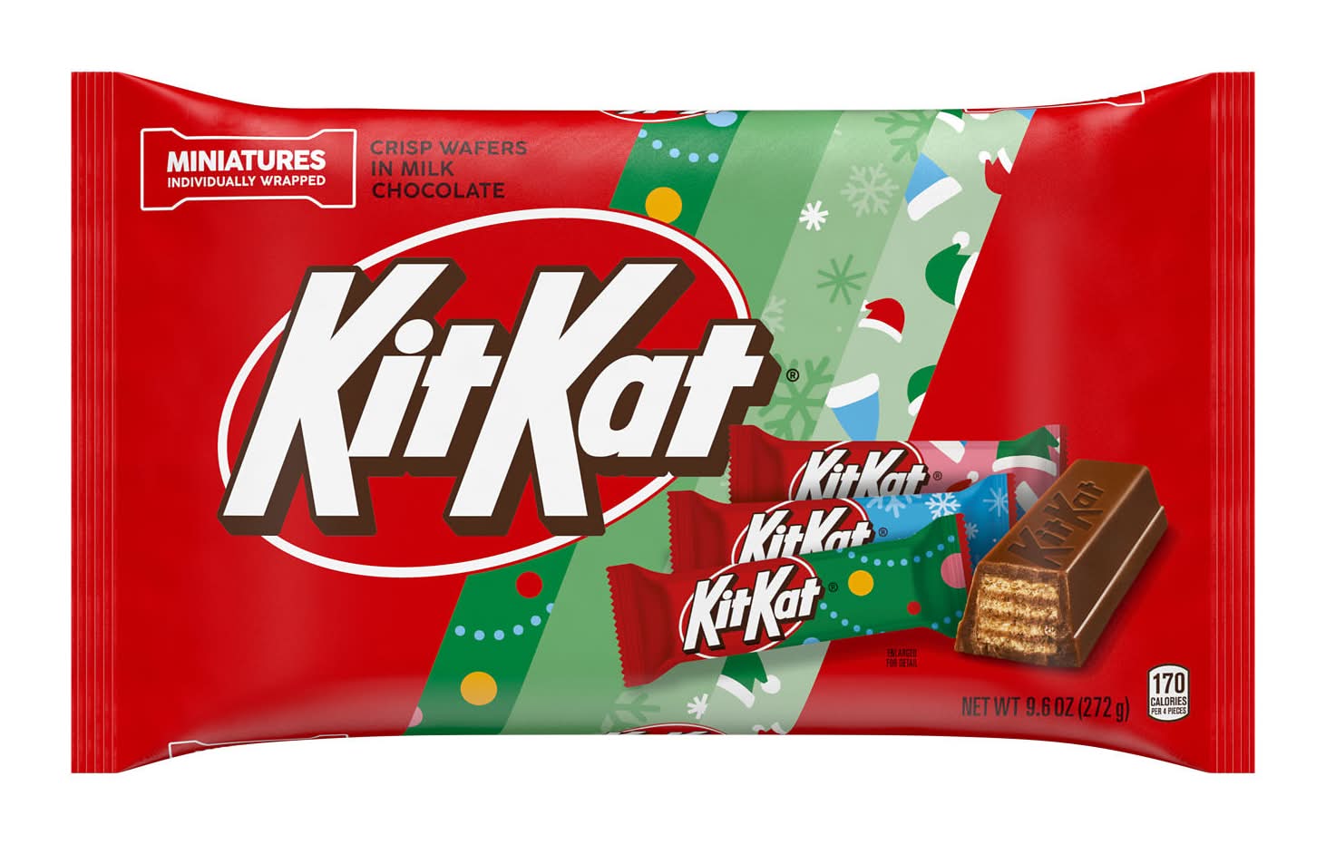 KitKat Miniatures Christmas Milk Chocolate Crisp Wafers (9.6 oz)