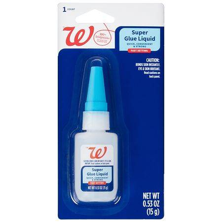 Walgreens Super Glue Liquid - 0.53 oz