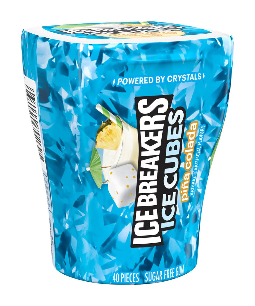 Ice Breakers Ice Cubes Gums, Pina Colada (3.24 oz, 40 ct)