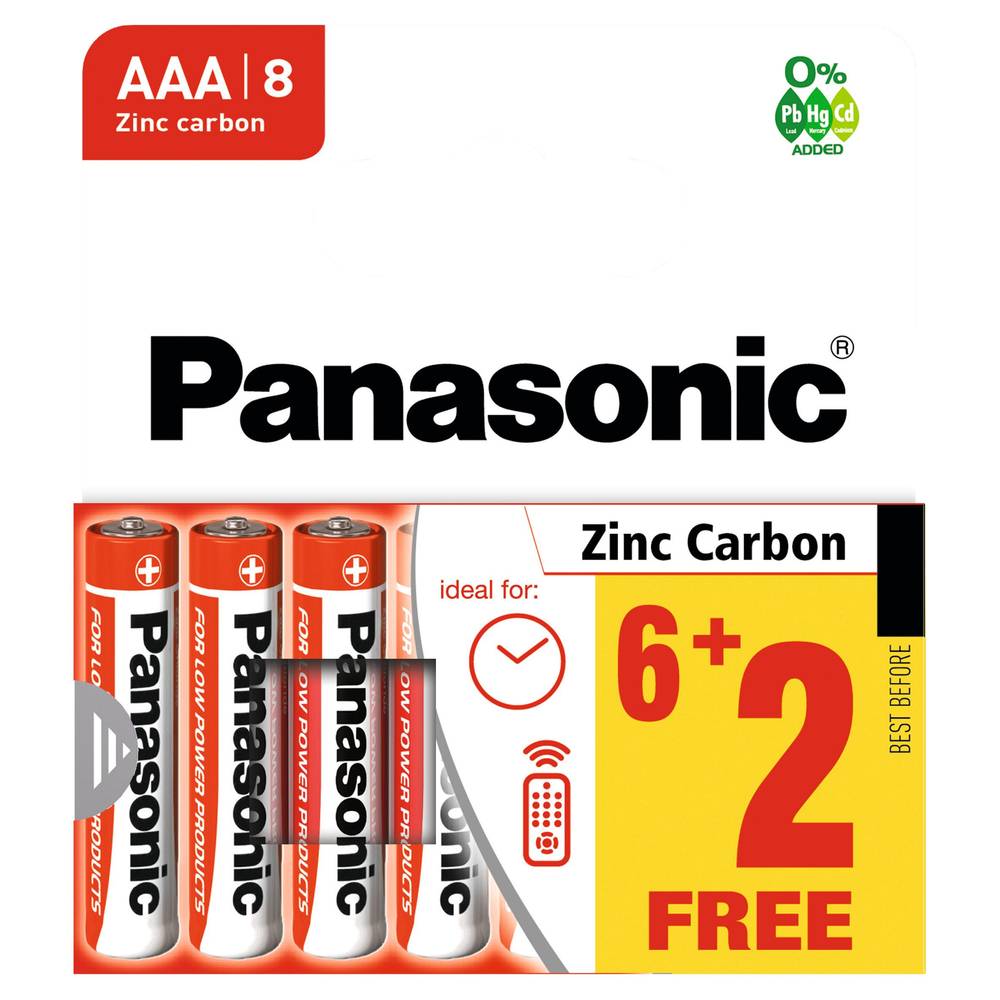Panasonic 8pk Aaa Batteries