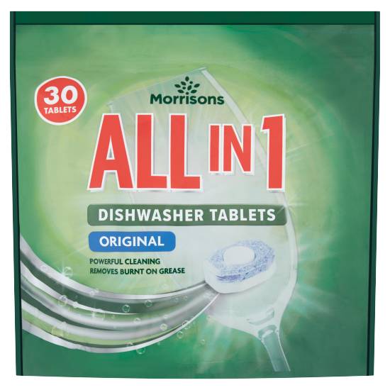 Morrisons All in 1 Dishwasher Tablets Original Tablets (30 ct)