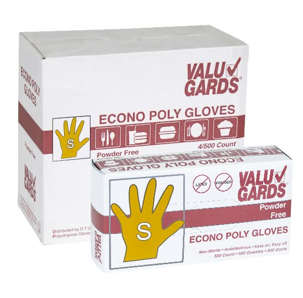 ValuGards Powder Free Econo Poly Gloves (500 ct)