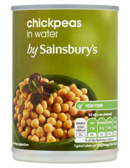 Sainsbury's Chickpeas in Water (400g)
