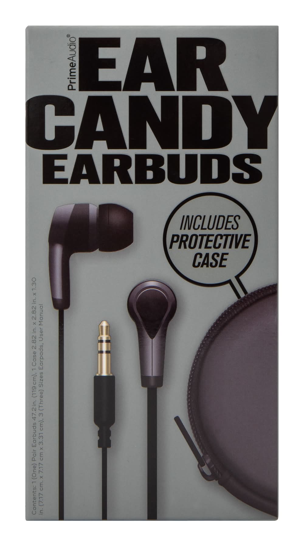 Ear Candy Wired Earbuds With Protective Case Black Multi1