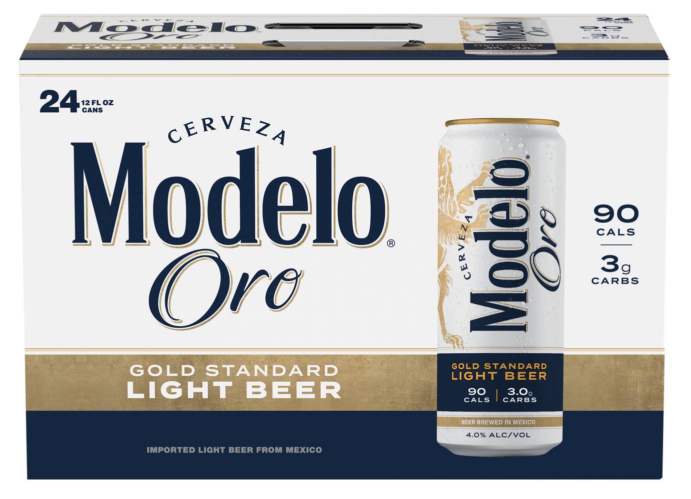 Modelo Oro Mexican Lager Import Light Beer (24 x 12 fl oz)