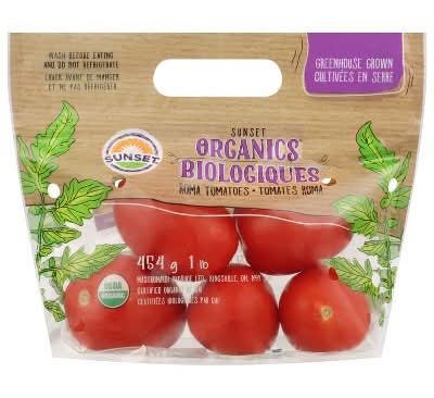Sunset Organics Roma Tomatoes (1 lbs)