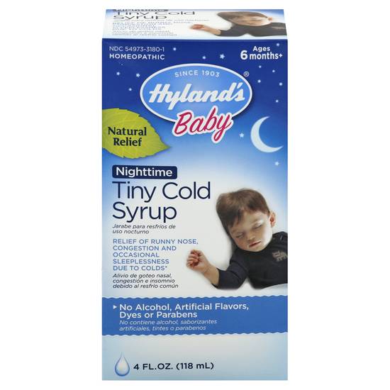 Hyland's Natural Relief Baby Nighttime Tiny Cold Syrup