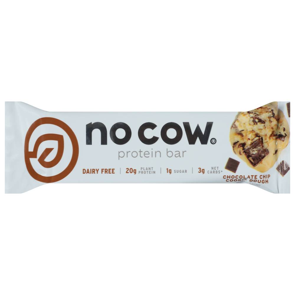 No Cow Dairy Free Chocolate Chip Cookie Dough Protein Bar (2.2 oz)