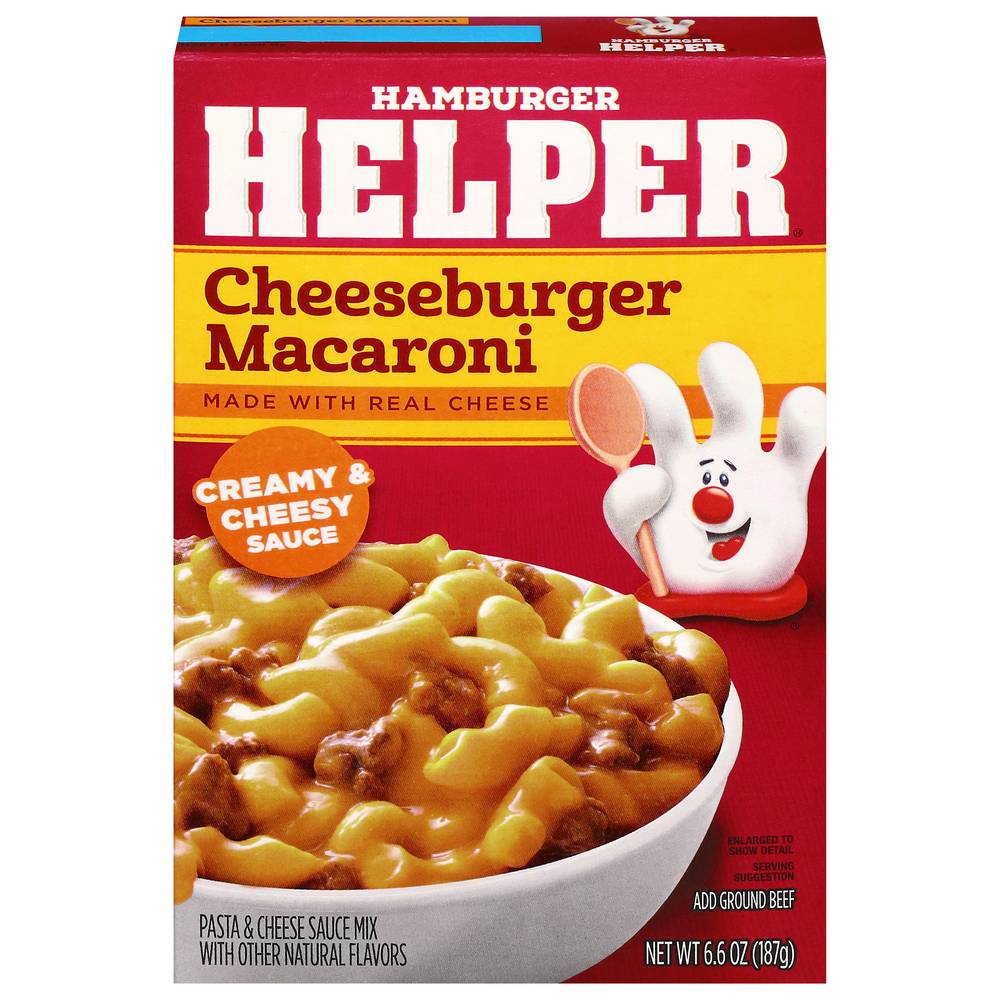 Hamburger Helper Creamy & Cheesy Sauce Cheeseburger Macaroni