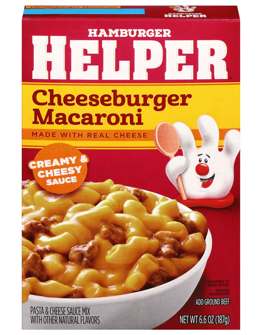 Hamburger Helper Creamy & Cheesy Sauce Cheeseburger Macaroni (6.6 oz)