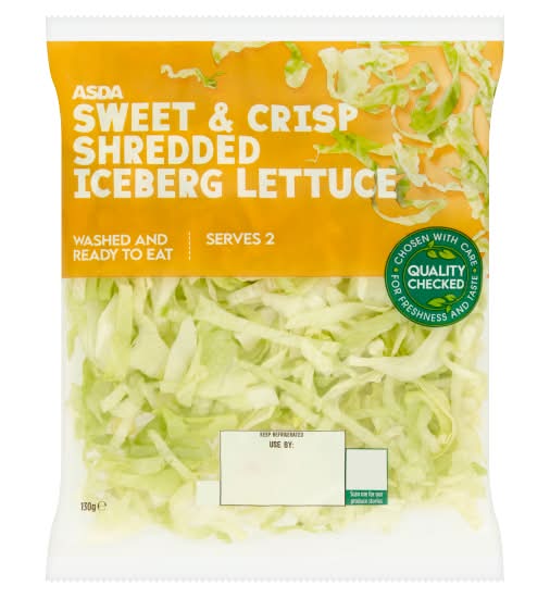 ASDA Sweet & Crisp Shredded Iceberg Lettuce (130g)