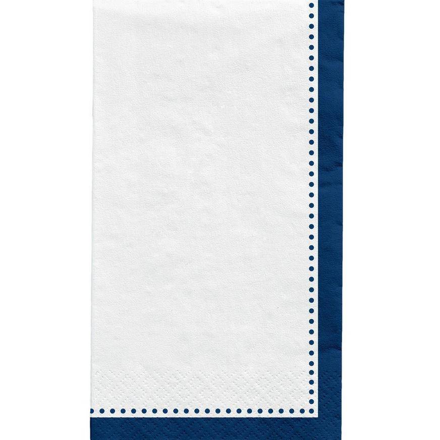 Party City Premium Paper Buffet Napkins (4.5in x 7.75in/navy blue)