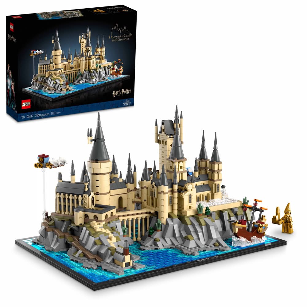LEGO 76419 Harry Potter Hogwarts Castle and Grounds Wizarding Building Set (2660 ct)