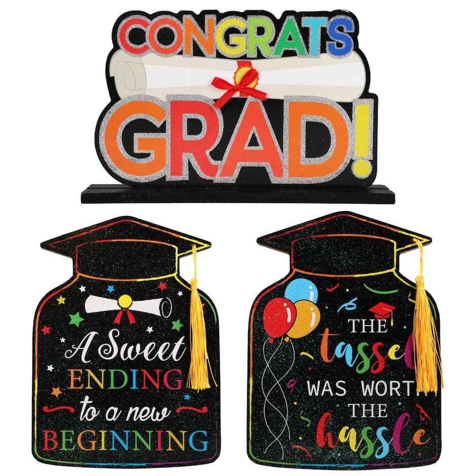 Decorative Graduation Plaques, 1 ct.