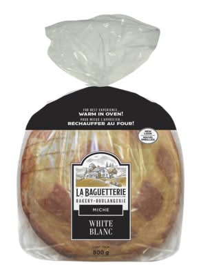 La baguetterie pain blanc tranché miche - white miche sliced bread