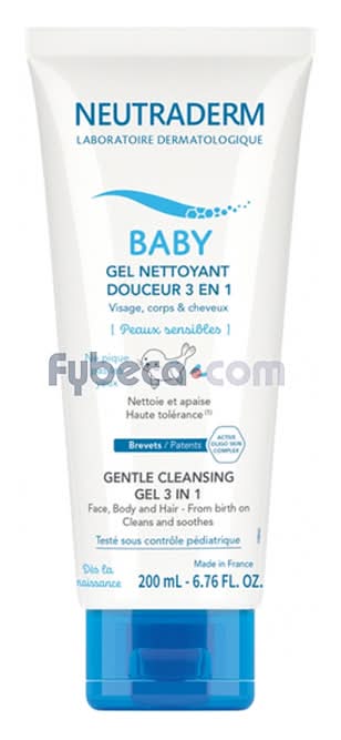 Neutraderm Baby Gel Limpiador 3 En 1