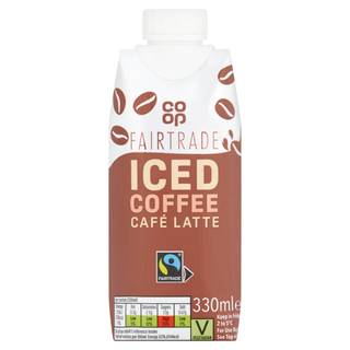 Co-op Fairtrade Arabica Bean Iced Coffee Café Latte 330ml (Co-op Member Price £1.15 *T&Cs apply)