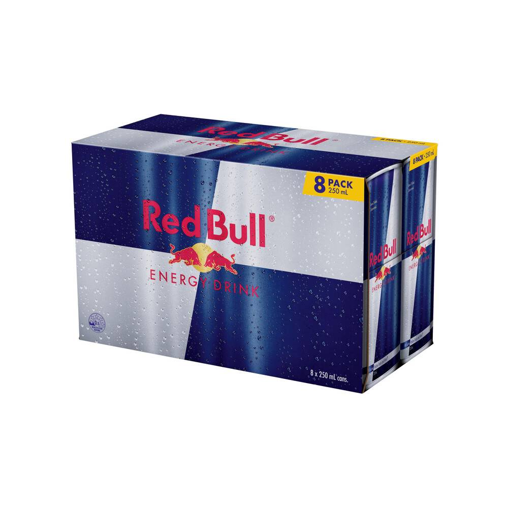 Red Bull Energy Drink Multipack Cans 8x250ml 8 pack