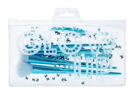 Printed Makeup Brush Set 4-Piece Glow