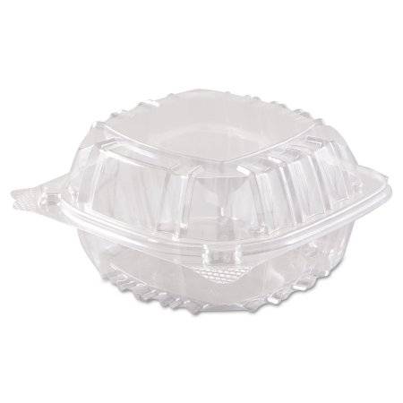 Dart Clear Seal - 57PST1 - Hinged Lid Plastic Container, 6x6x3 - 500 ct Pack (1X500|1 Unit per Case)