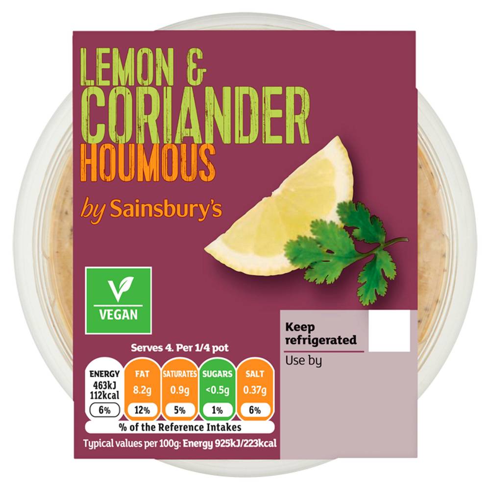 Sainsbury's Coriander Houmous (200g)