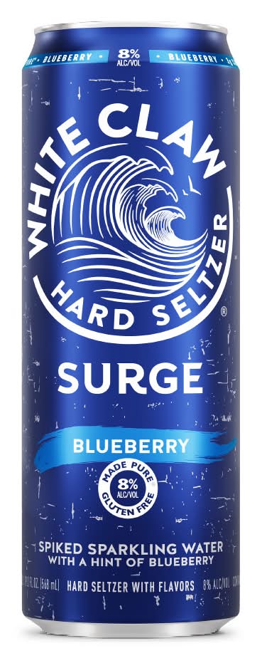 White Claw Spiked Sparkling Water Surge Hard Seltzer, Blueberry (19.2 fl oz)