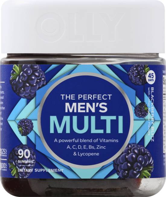 Olly Men's Multi Gummies Blackberry Blitz, 90 ct