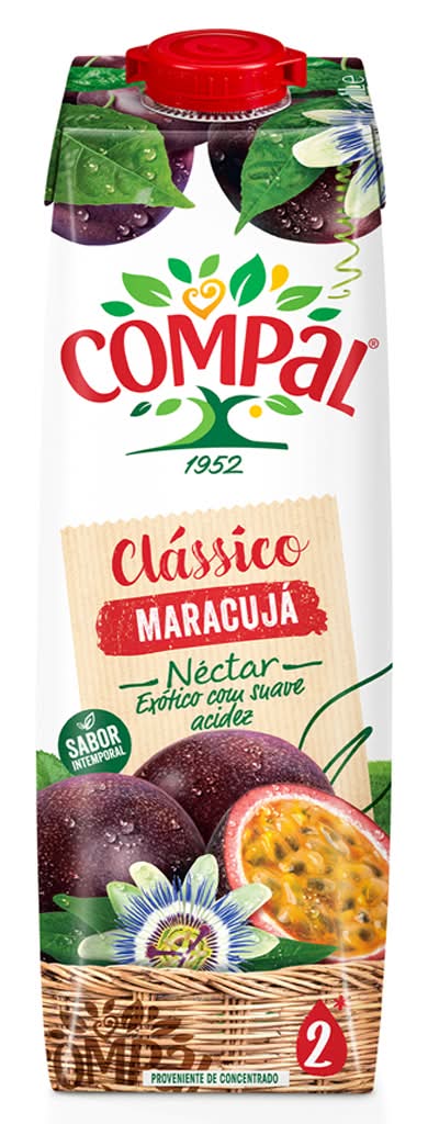 Compal - Nectar clássico maracujá, garrafa de 1L