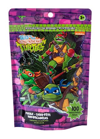 Licensed Puzzle Resealable Bag 24-Pieces Teenage Mutant Ninja Turtles