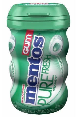 Mentos Pure Fresh Spearmint Gum 50ct