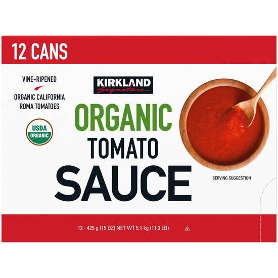 Kirkland Signature Organic Tomato Sauce (12 x 15 oz)