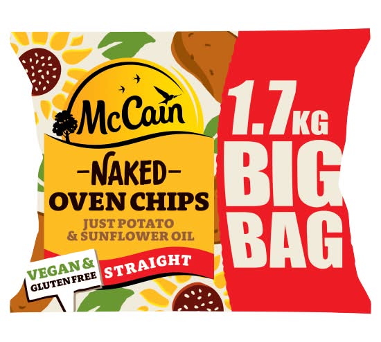 McCain Naked Oven Chips Straight (1.7kg)